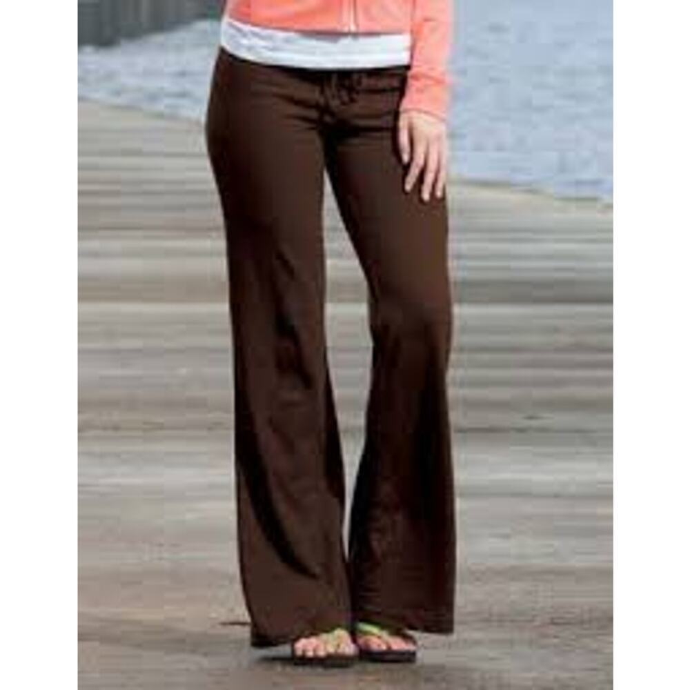 ATHLETA SIZE 4 BLACK TRACK PANTS WITH POCKETS TIE WAIST